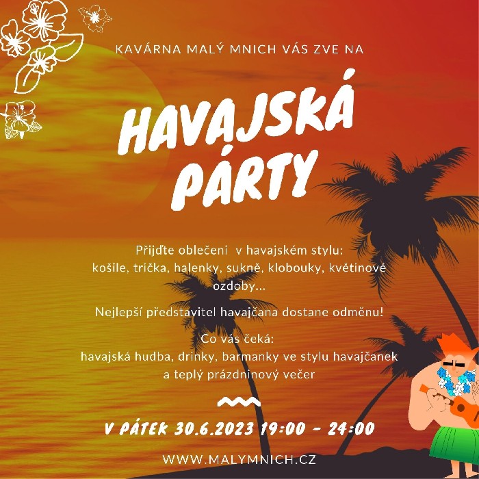 Havajská párty :: Malý mnich